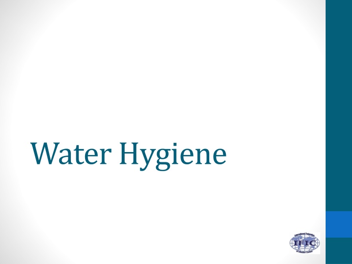 Water Hygiene and its Health Implications