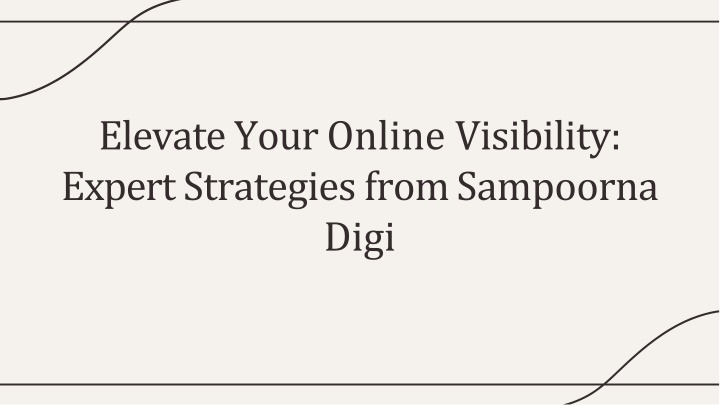 Struggling to Get Noticed Online Watch Sampoorna Digi's Tips to Boost Your Digital Presence