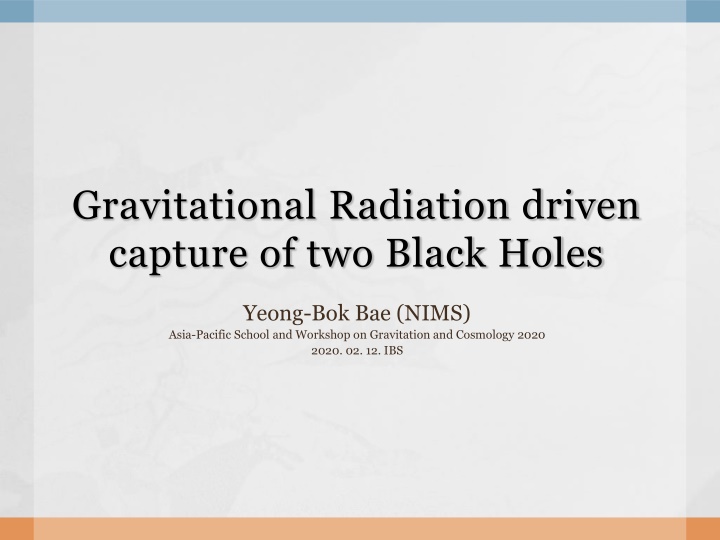 Gravitational Radiation Driven Capture of Black Holes in Clusters