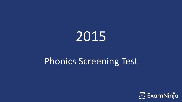 Visual Collection of Educational Materials for Phonics Screening Test