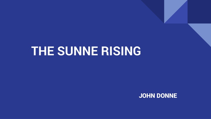Analysis of John Donne's Poem 