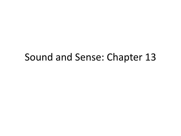 Sound Associations in Language