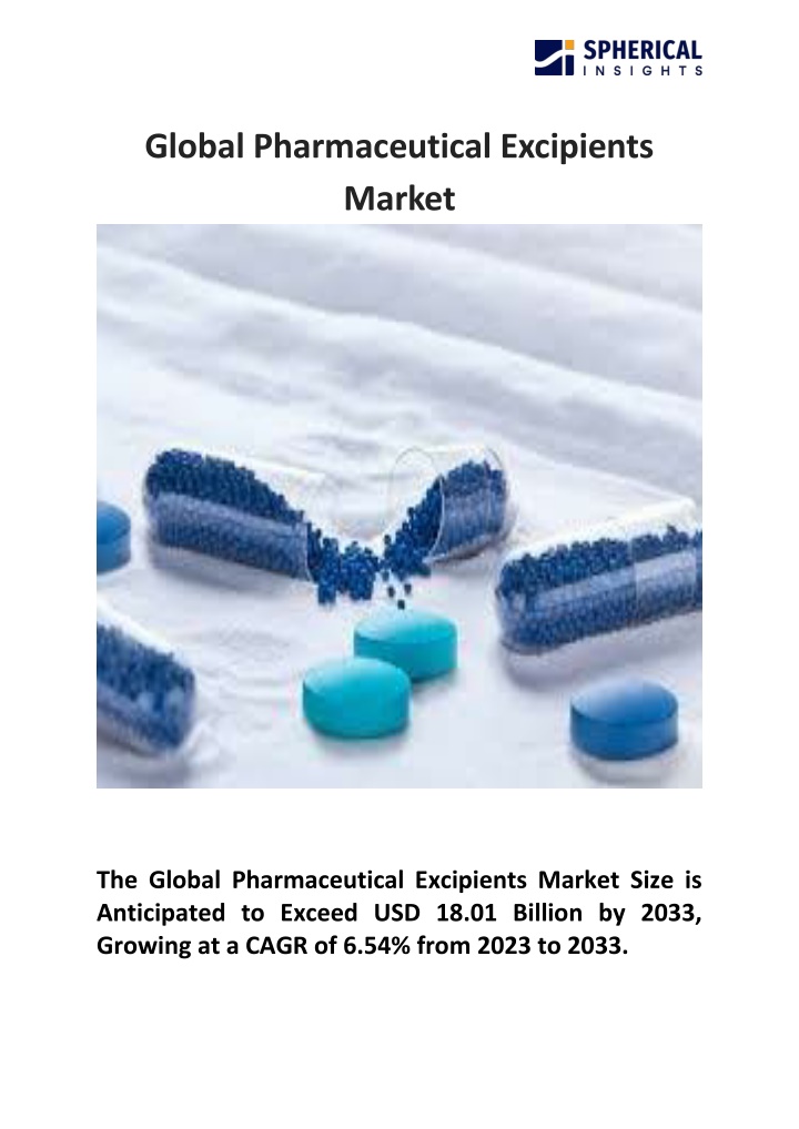 global pharmaceutical excipients market n.w