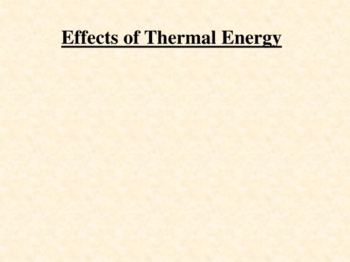 Thermal Expansion in Solids and Liquids