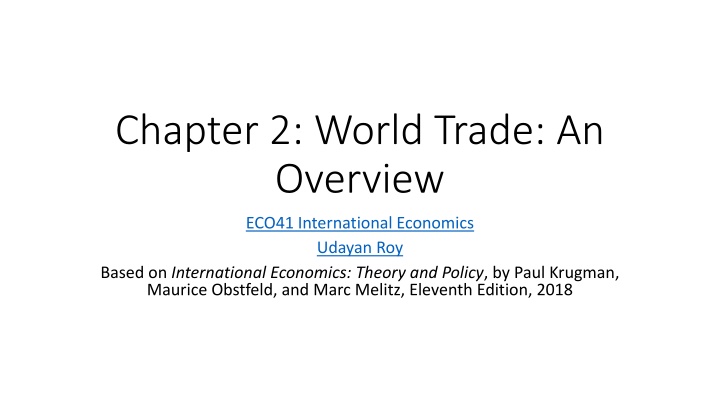 World Trade Dynamics