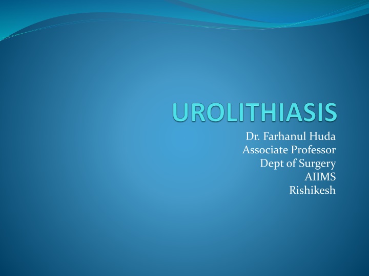 Urolithiasis: Causes, Diagnosis, and Management