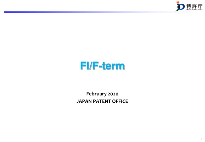 FI and F-term Systems in Japan Patent Office