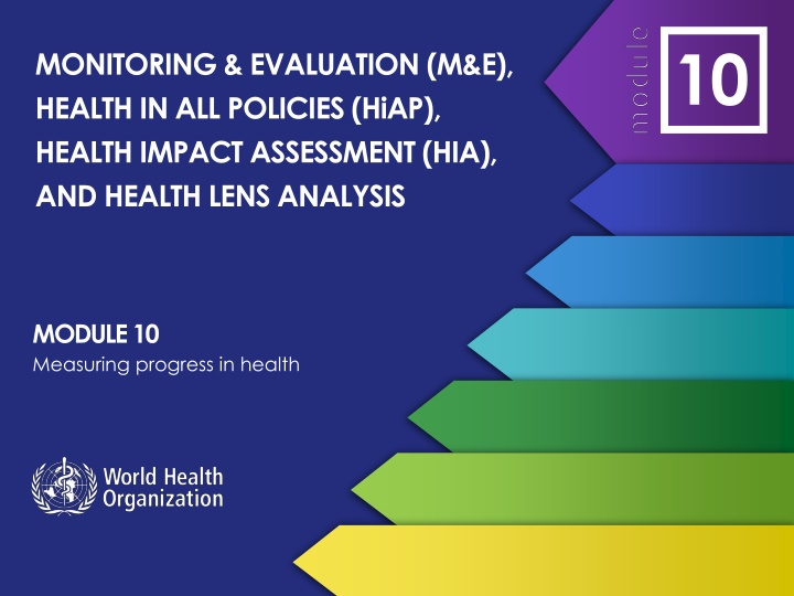 Monitoring and Evaluation in Health Policies