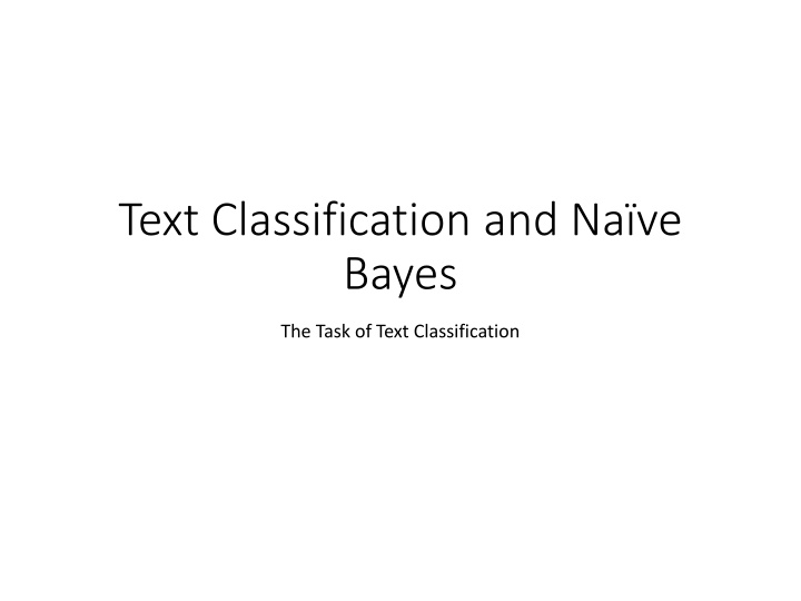 Text Classification and Nave Bayes: The Power of Categorizing Documents