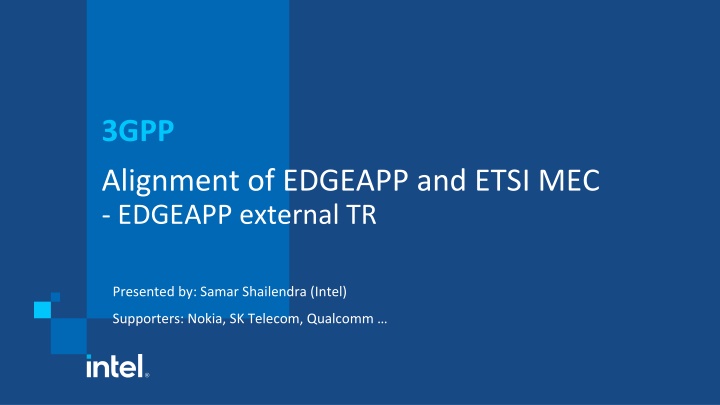 Alignment of EDGEAPP and ETSI MEC for Edge Computing Standards