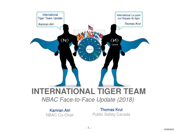 NBAC International Tiger Team Update 2018