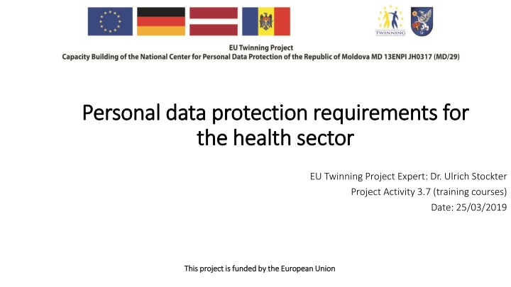 Personal Data Protection Requirements in the Health Sector: EU Twinning Project Overview