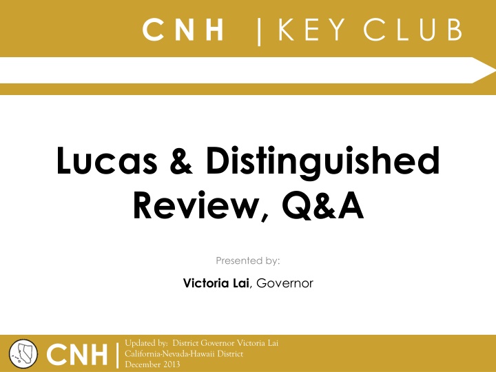 Key Club District Training Overview