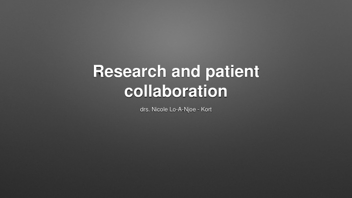 Patient Collaboration in Research: Journey of a Hearing Impaired Medical Student