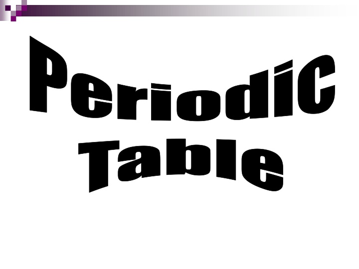 The Periodic Table and Valence Electrons