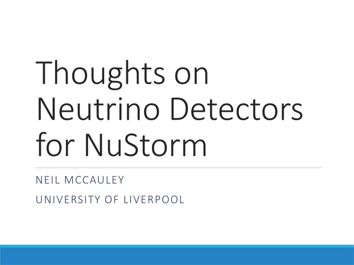Neutrino Detectors for NuStorm: Physics Goals and Detector Requirements