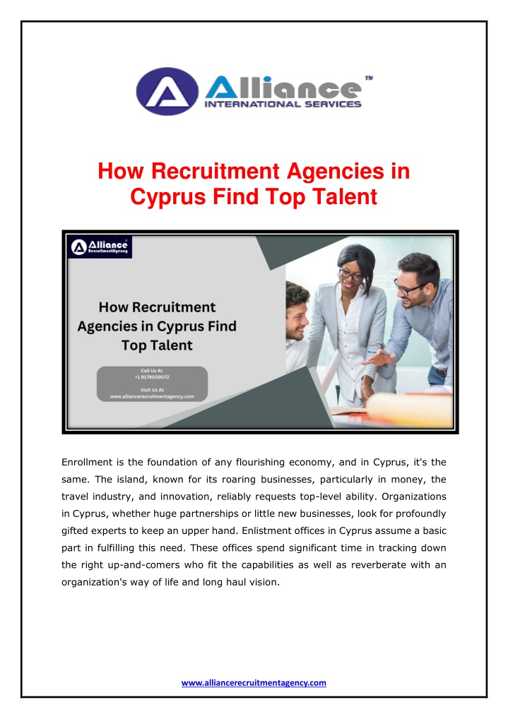 how recruitment agencies in cyprus find top talent n.w