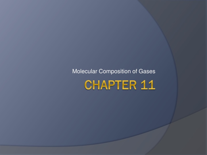 Gas Laws and Avogadro's Contributions