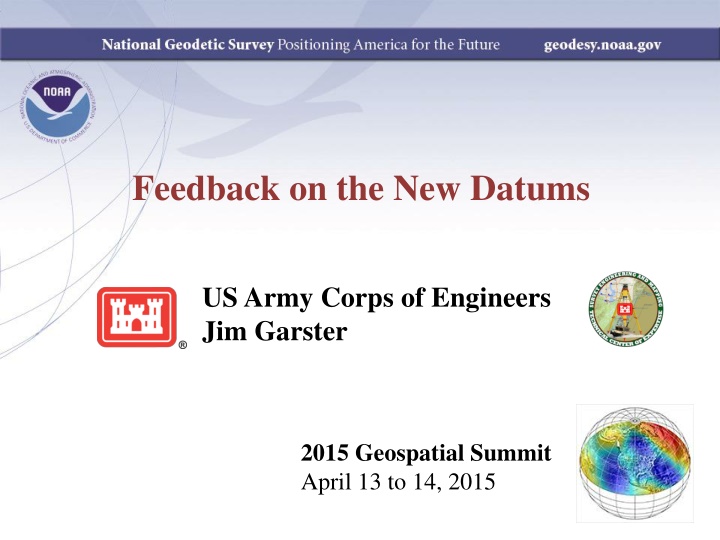 Geospatial Summit Feedback and Transition Needs for US Army Corps of Engineers