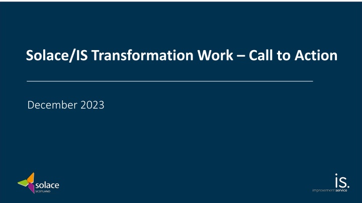 Solace IS Transformation Work Call to Action December 2023