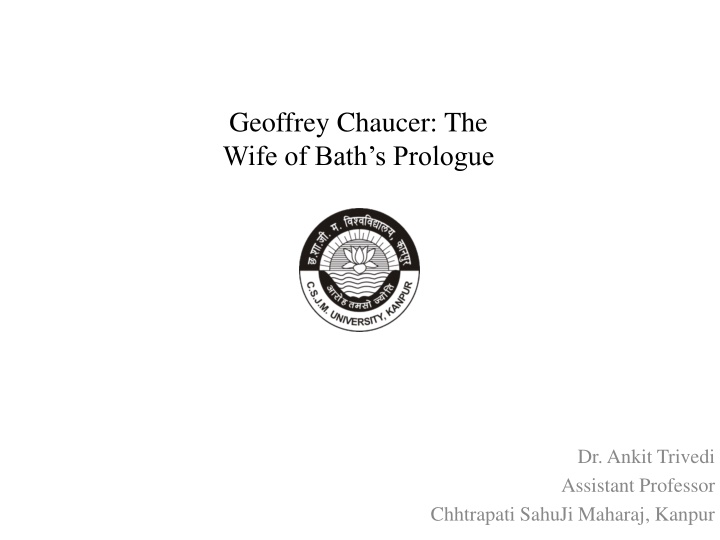 The Wife of Bath's Prologue: An Analysis of Marriage and Authority