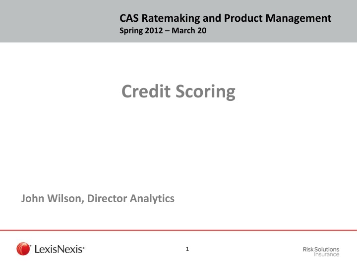 Credit-Based Insurance Scores and Their Regulation