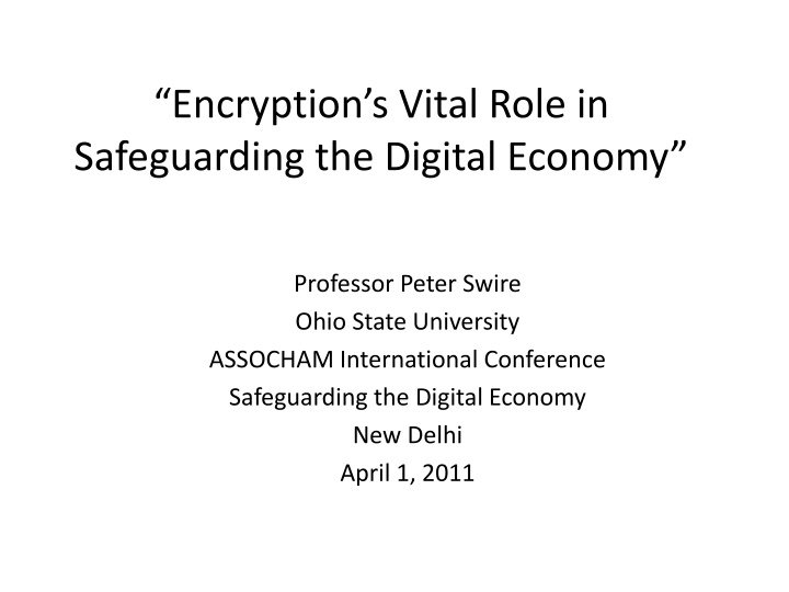 The Vital Role of Encryption in Safeguarding the Digital Economy
