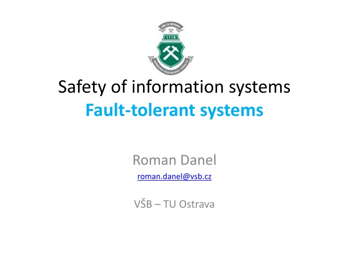 Fault-Tolerant Systems and Data Recovery Strategies