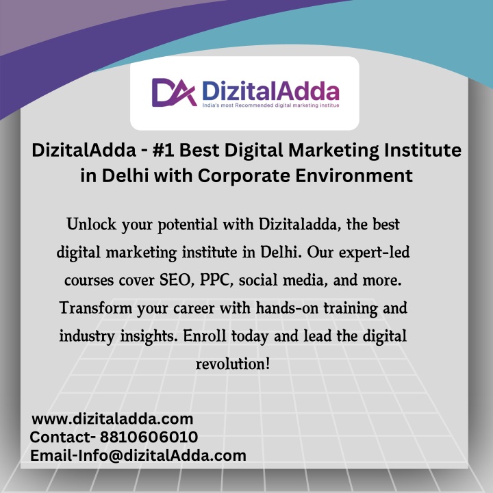 dizitaladda 1 best digital marketing institute n.w