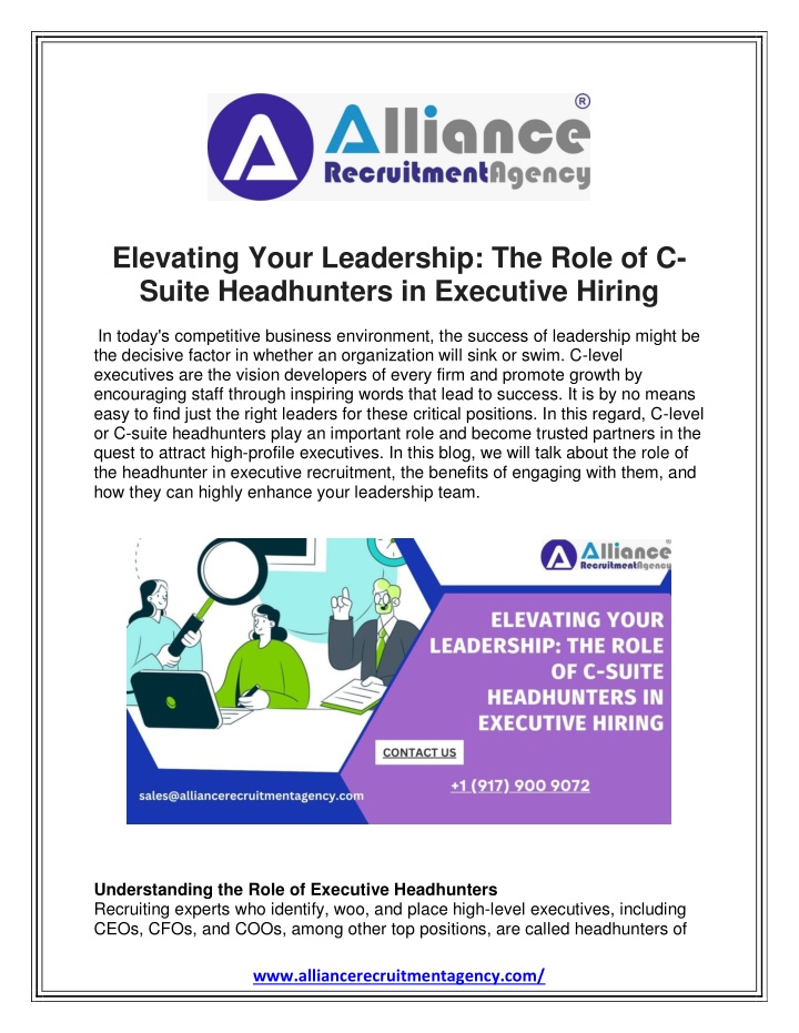elevating your leadership the role of c suite n.w