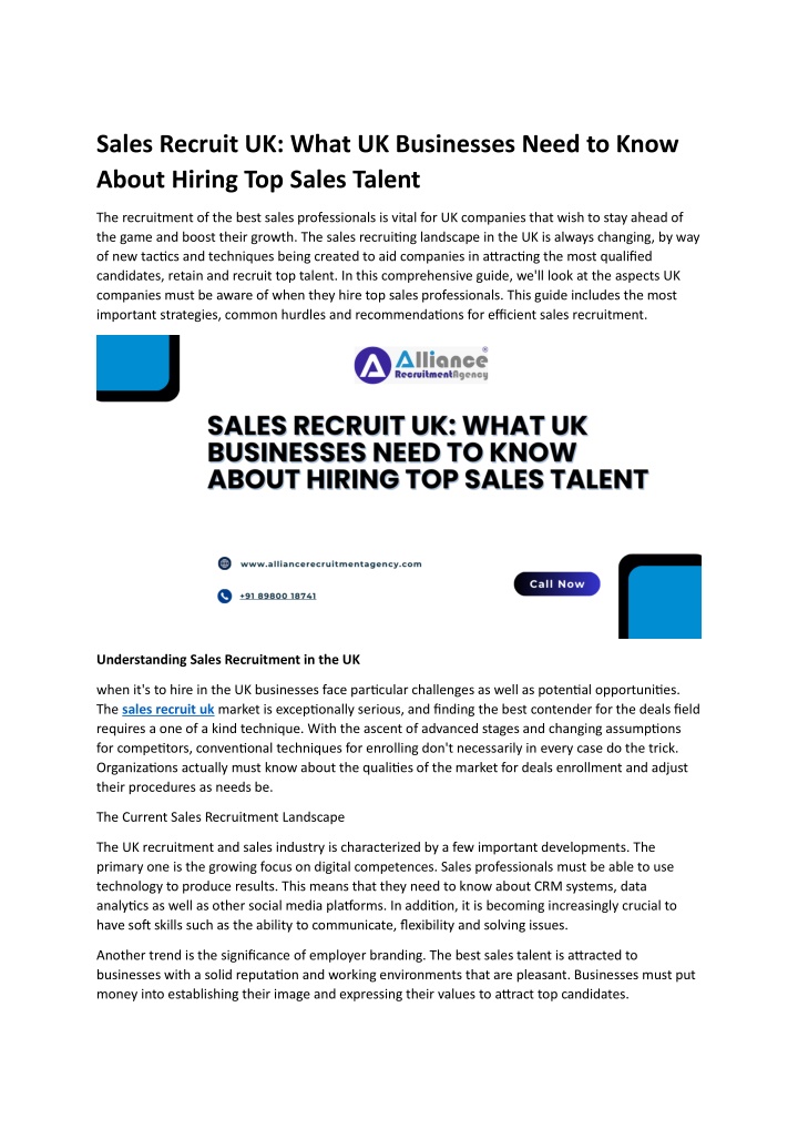 sales recruit uk what uk businesses need to know n.w