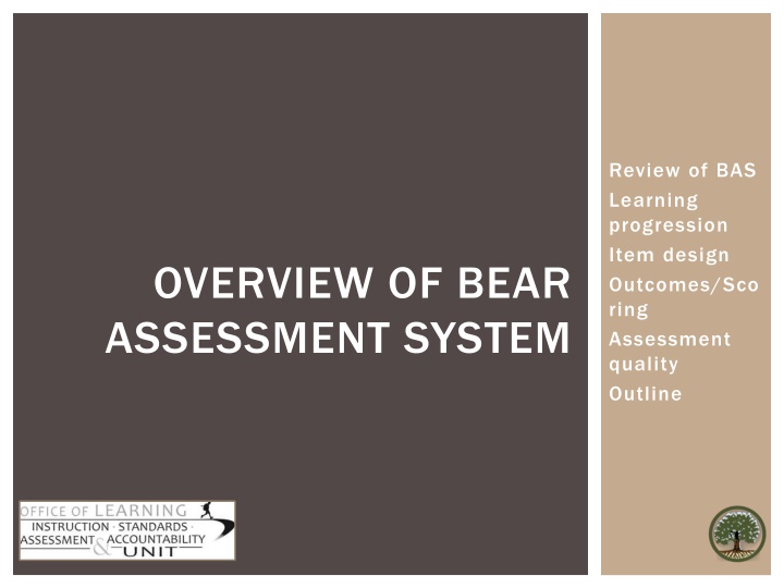 Enhancing Assessment Practices with the BEAR Assessment System