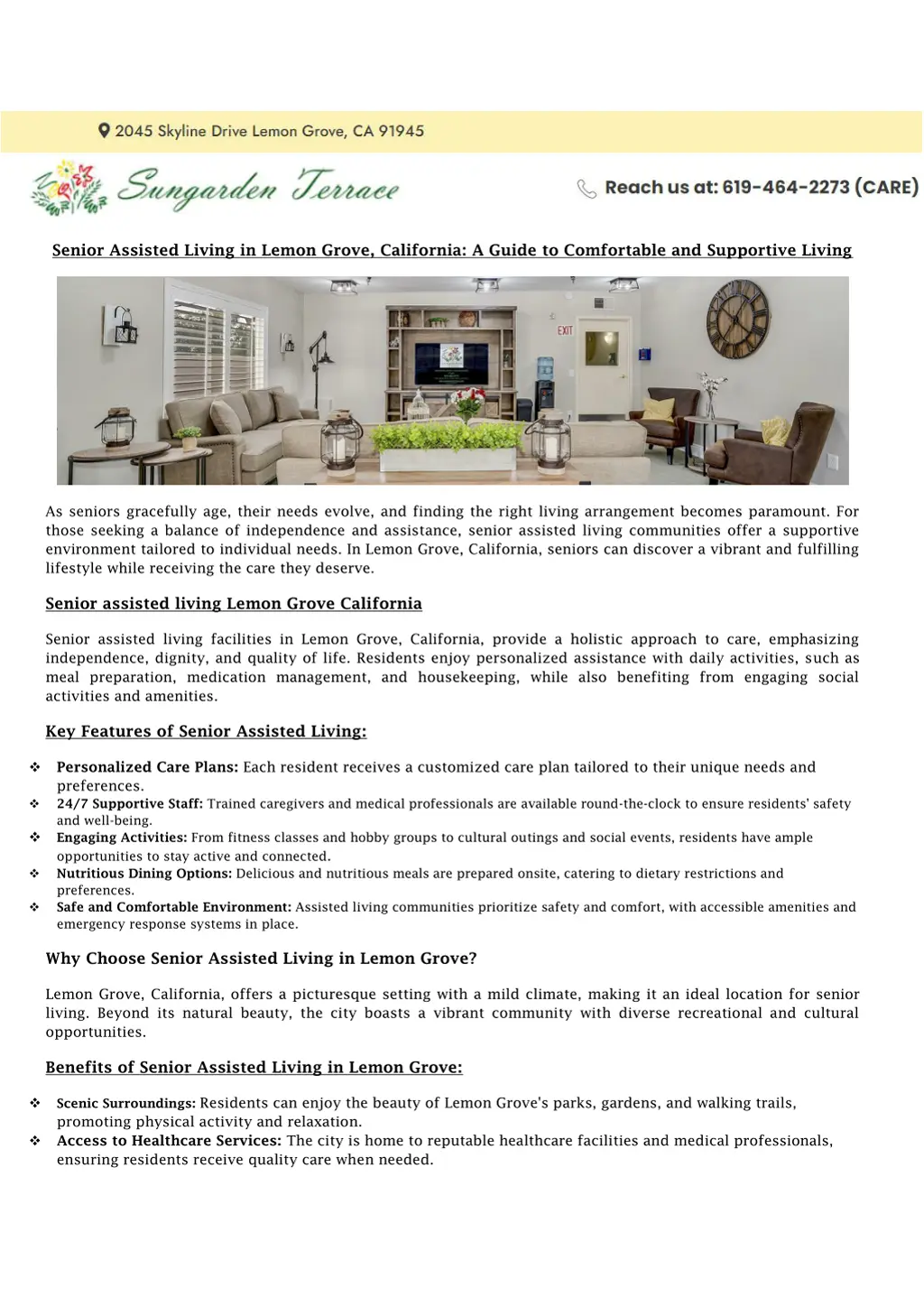 senior assisted living in lemon grove california n.