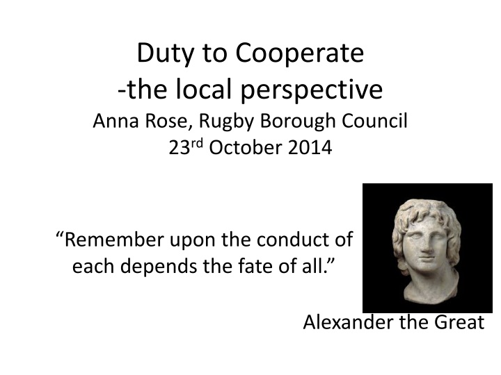 Collaboration and Cooperation in Local Governance