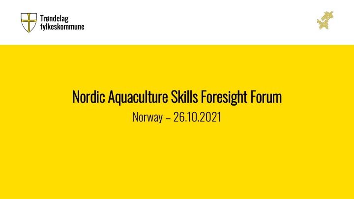 Future Trends in Aquaculture Education and Training in Nordic Countries