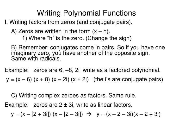 Writing Polynomial Functions: A Comprehensive Guide