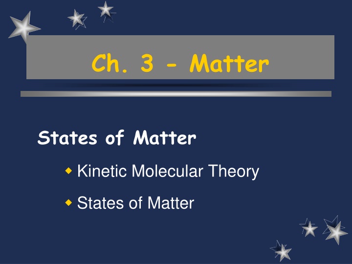 Exploring the States of Matter Through Kinetic Molecular Theory