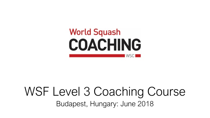 Enhancing Squash Skills: Tactical Progressions & Corner Court System