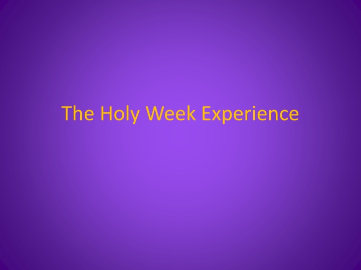 Reflecting on the Holy Week Experience: From Lazarus to Pascha