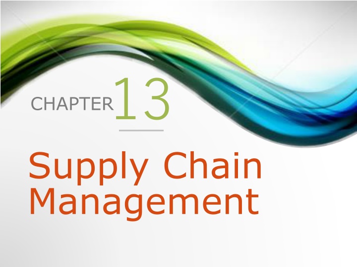 Introduction to Supply Chain Management