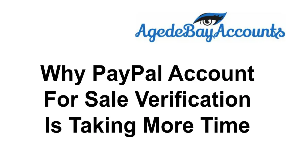 why paypal account for sale verification n.