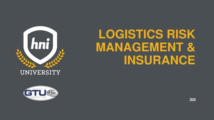 Comprehensive Overview of Logistics Risk Management & Insurance