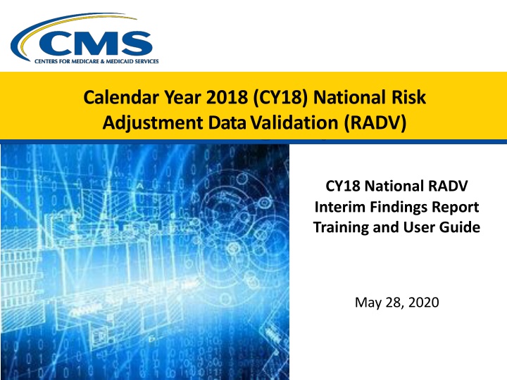 National Risk Adjustment Data Validation - CY18 Interim Findings Report Training