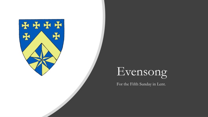 Evensong for the Fifth Sunday in Lent