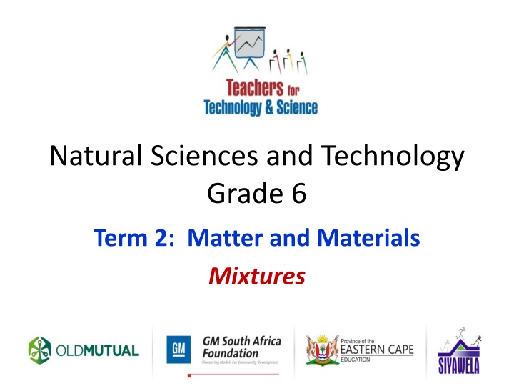 Mixtures of Materials in Grade 6 Natural Sciences and Technology