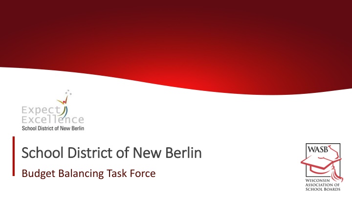 School District of New Berlin Budget Balancing Task Force Overview