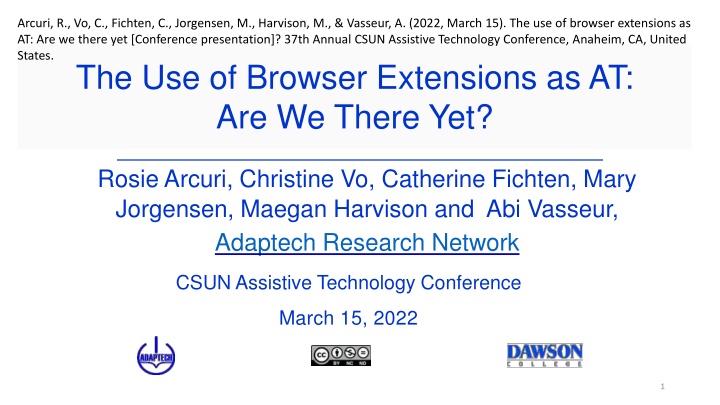 Browser Extensions as Assistive Technology: Enhancing Accessibility