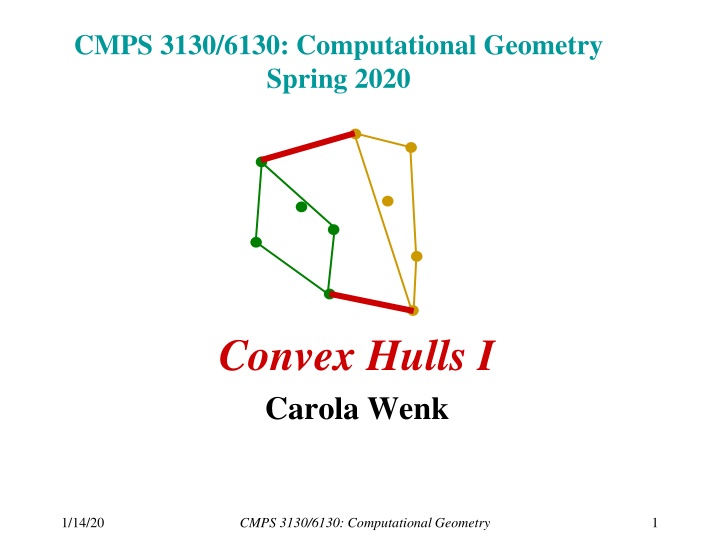 Convex Hulls in Computational Geometry