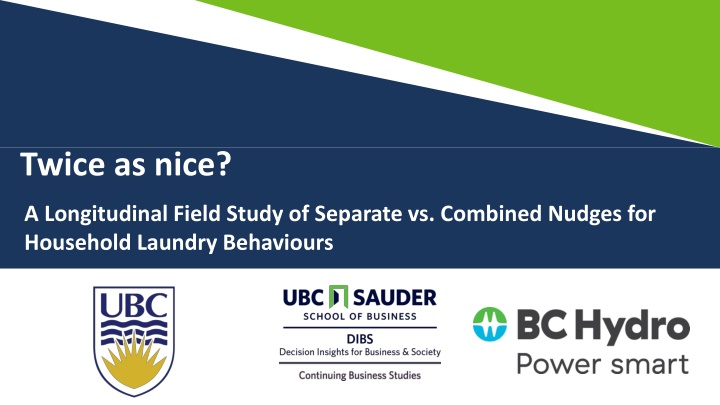 Twice as Nice? A Study on Nudges for Household Laundry Behaviours