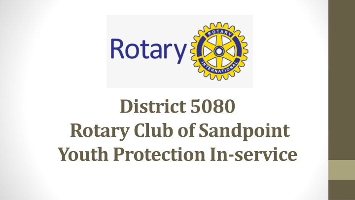 Rotary Club of Sandpoint Youth Protection Policies and Committee Overview
